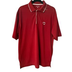 Cincinnati Reds Golf Polo‎ Shirt Antigua Size Men's Large